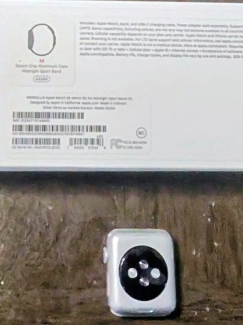 Smartwatch - Silver Frame with Black Display Series 1 38 mm With Lot Of Bands